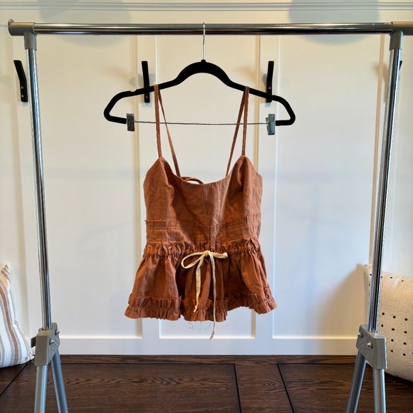 Free People Luna Corset Top in Iced Chai Pink - Picture 4 of 8